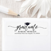 Elegant Black Typografie op witte achtergrond Etiket (Insitu)