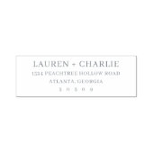 Elegant Black Typographic Zelfinktende Stempel (Design)