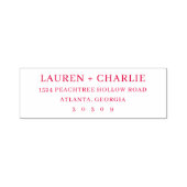 Elegant Black Typographic Zelfinktende Stempel (Design)