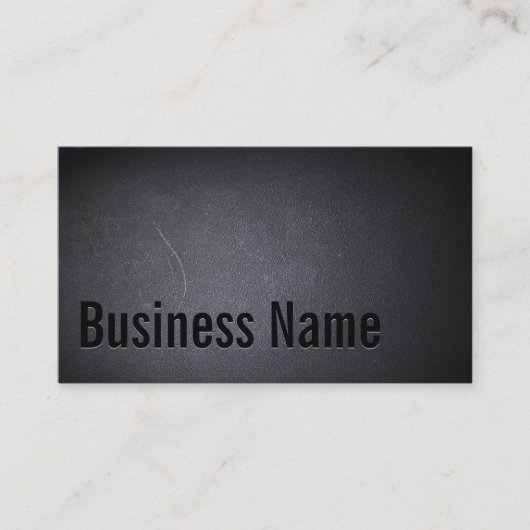 Elegant Black Typography Professional minimalist Visitekaartje (Voorkant)