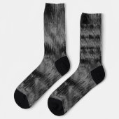Elegant Black Velvet Tie-Dye print Socks Sokken (Links)
