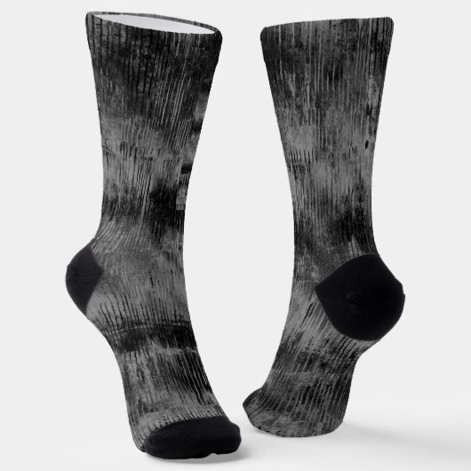 Elegant Black Velvet Tie-Dye print Socks Sokken (Gebogen)