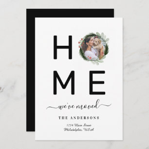 Elegant Black We hebben kerstfoto gemaakt met Wrea Aankondiging