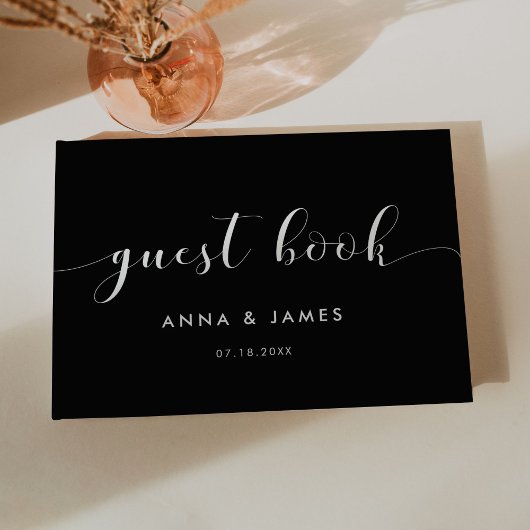 Elegant Black Wedding Gastenboek