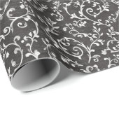 Elegant Black White Abstract Wedding Cadeaupapier (Rol Hoek)
