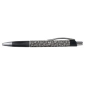 Elegant Black White Abstract Wedding Pen (Bovenkant)