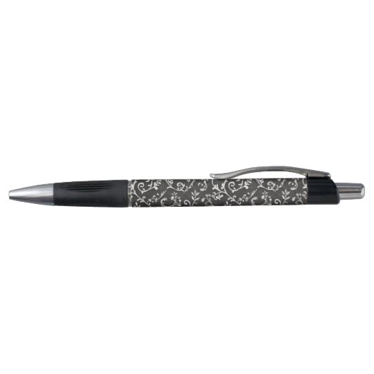 Elegant Black White Abstract Wedding Pen (Bovenkant)