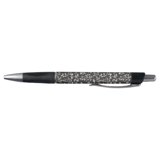 Elegant Black White Abstract Wedding Pen (Bodem)