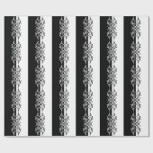 Elegant Black & White Abstracte Harlequin Style Cadeaupapier (Vlak)