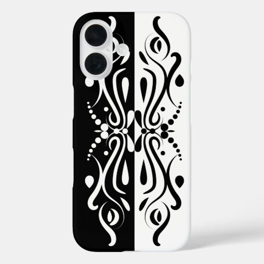 Elegant Black & White Abstracte Harlequin Style Case-Mate iPhone Case (Achterkant)