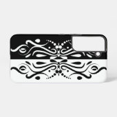 Elegant Black & White Abstracte Harlequin Style Samsung Galaxy Hoesje (Achterkant horizontaal)