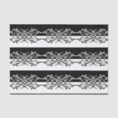 Elegant Black & White Abstracte Harlequin Style Tissuepapier (Voorkant)