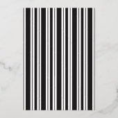 Elegant Black & White Botanical Folie Invitation Uitnodiging (Achterkant)