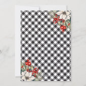 Elegant Black White Botanical Photo Business Feestdagenkaart (Achterkant)