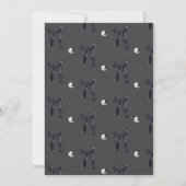 Elegant Black & White Bow Birthday   Kaart (Achterkant)