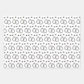 Elegant Black & White Bridal/Wedding Shower Inpakpapier Vel (Voorkant)