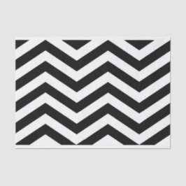 Elegant Black White Chevron Tissue Paper Tissuepapier