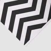Elegant Black White Chevron Tissue Paper Tissuepapier (Detail)