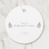 Elegant Black & White Chic Botanical Label (Voorkant)