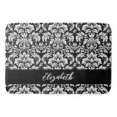 Elegant Black White Damask Badmat (Voorkant)