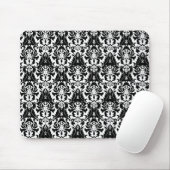 Elegant Black & White Damask Muismat (Met muis)