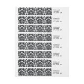 Elegant Black White  Damask Pattern (Vel)