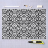 Elegant Black White Damask Tissuepapier (Craft)
