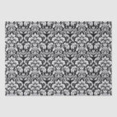 Elegant Black White Damask Tissuepapier (Voorkant)