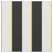 Elegant Black, White en Gold Stripes Stof (Close Up)