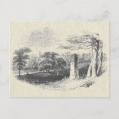 Elegant  Black White English Countryside Briefkaart (Voorkant)