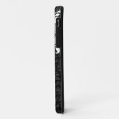 Elegant Black & White Floral Damaskers Case-Mate iPhone Case (Achterkant/links)