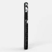 Elegant Black & White Floral Damaskers Case-Mate iPhone Case (Achterkant/rechts)