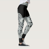 Elegant Black & White  Floral Lace Leggings (Rechts)