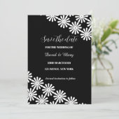 Elegant Black White Floral Lace Pattern (Staand voorkant)