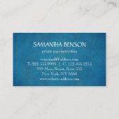 Elegant Black & White Flower Logo Yoga Visitekaartje (Achterkant)