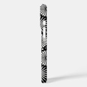 Elegant Black White Geometric Flowers Starburst Case-Mate iPhone Case (Achterkant / Links)