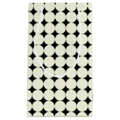 Elegant Black White Geometric Stippen Pattern Klein Cadeauzakje (Voorkant)