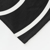 Elegant Black & white geometric texture pattern  Fleece Deken (Hoek)