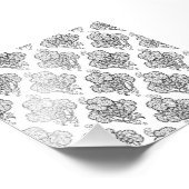 Elegant Black White Grape Bunches Wine Fruit Lover Foto Afdruk (Hoek)