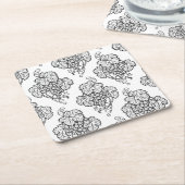 Elegant Black White Grape Bunches Wine Fruit Lover Kartonnen Onderzetters (Schuin)