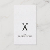 Elegant Black&White Hair Stylist Appointcard Afsprakenkaartje (Voorkant)