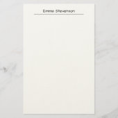 Elegant Black & White Handwriting Professional Briefpapier (Voorkant)