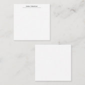 Elegant Black & White Handwriting Professional Notitiekaartje (Voorkant / Achterkant)