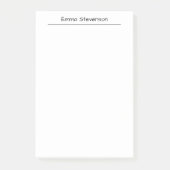 Elegant Black & White Handwriting Professional Post-it® Notes (Voorkant)