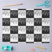 Elegant Black White Hanging Ornaments Modern Tissuepapier (Craft)