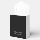 Elegant Black White Hartelijk dank Bedankdoosjes (Geopend)