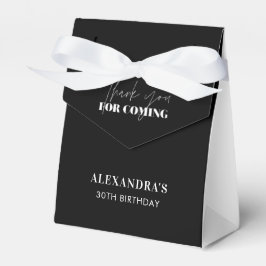 Elegant Black White Hartelijk dank Bedankdoosjes