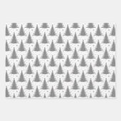 Elegant Black White-kerstboompatroon Inpakpapier Vel (Voorkant 2)