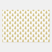 Elegant Black White-kerstboomschilfers cadeau Inpakpapier Vel (Voorkant 3)