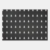 Elegant Black White-kerstboomschilfers cadeau Inpakpapier Vel (Voorkant 3)